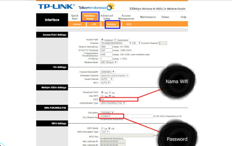 form pengaturan keamanan jaringan
