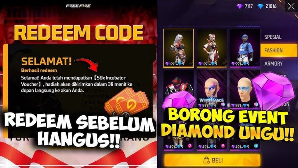 Kumpulan Kode Redeem FF Terbaru untuk Free Fire