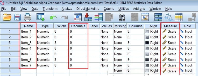 Langkah-Langkah Uji Reliabilitas di SPSS